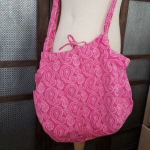 Pink Paisley Print Shoulder Bag